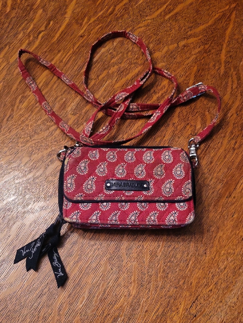 Vera Bradley Petite Red Bandana Crossbody